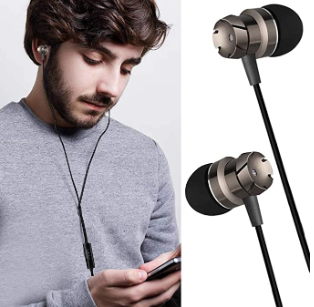 3 Packs Earbud Headphones with Remote & Microphone, SourceTon In Ear Earphone Stereo Sound Noise Isolating Tangle Free for iOS and Android Smartphones, Laptops, Gaming, Fits All 3.5mm Interface Device